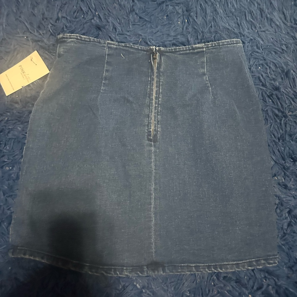 Denim Blue Skirt - Picture 3 of 4